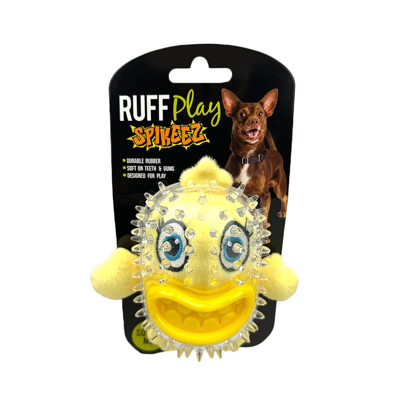 Ruff Play Dog Toy Big Teeth Capsule Chicken