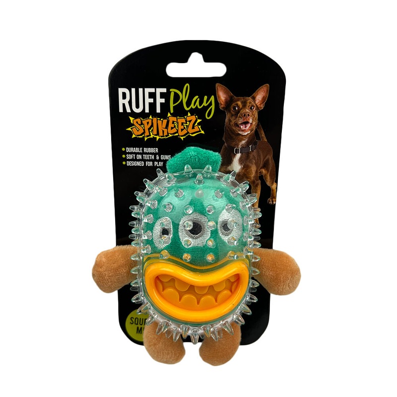 Ruff Play Dog Toy Big Teeth Capsule Monster