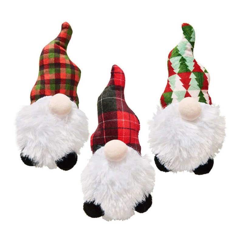 Spot Holiday Gnome Catnip Toys 6" Assorted