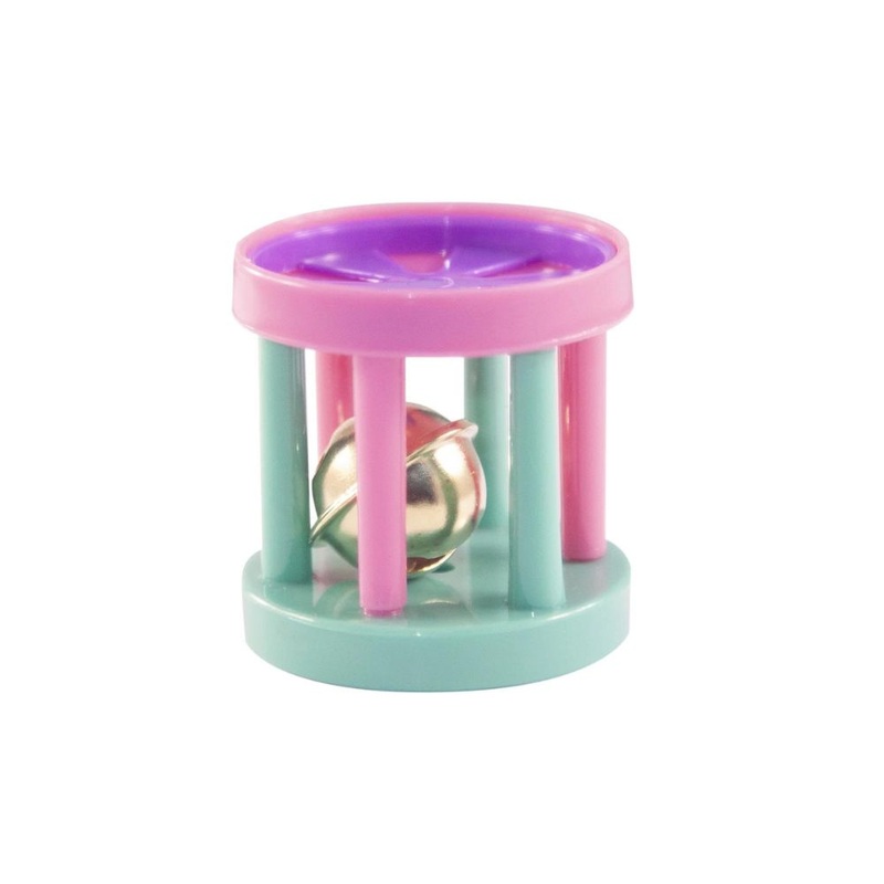 Cat Toy Roller With Bell 4 X 4 Cm Mix Colour 14 Per Can