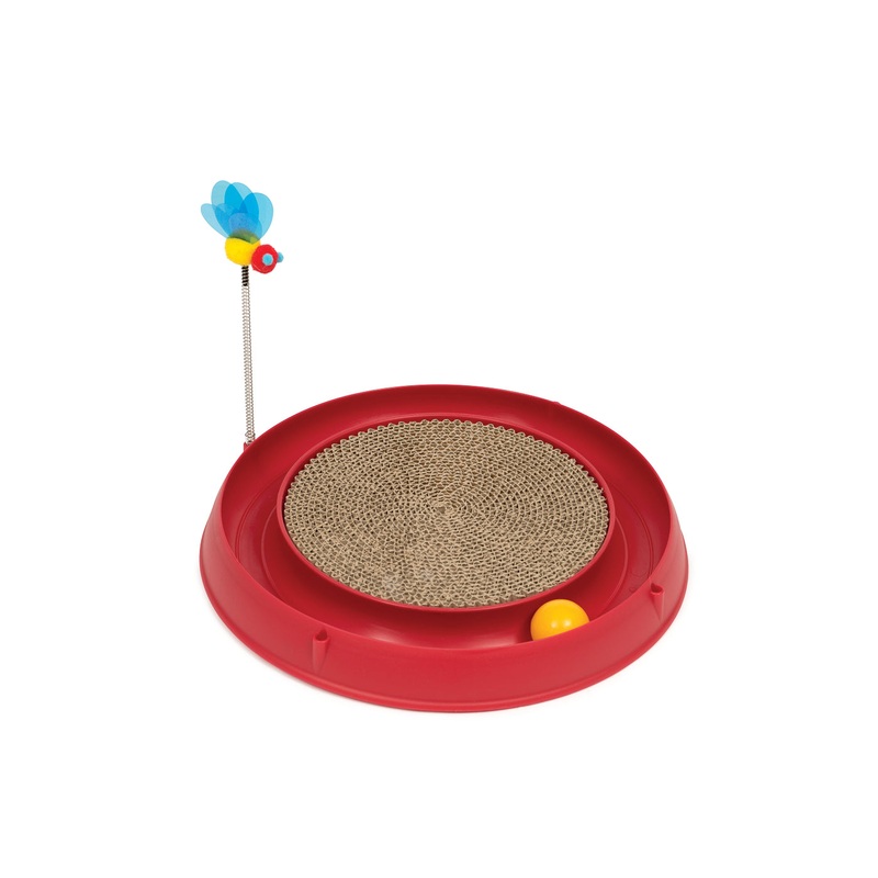 Catit Play 3 in 1 Circuit Ball Toy With Scratch Pad
