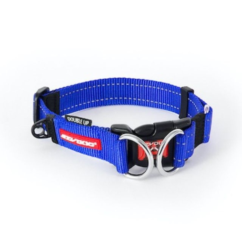EzyDog Double Up Dog Collar L Blue