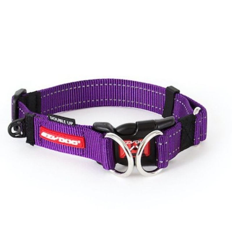 EzyDog Double Up Dog Collar XL Purple