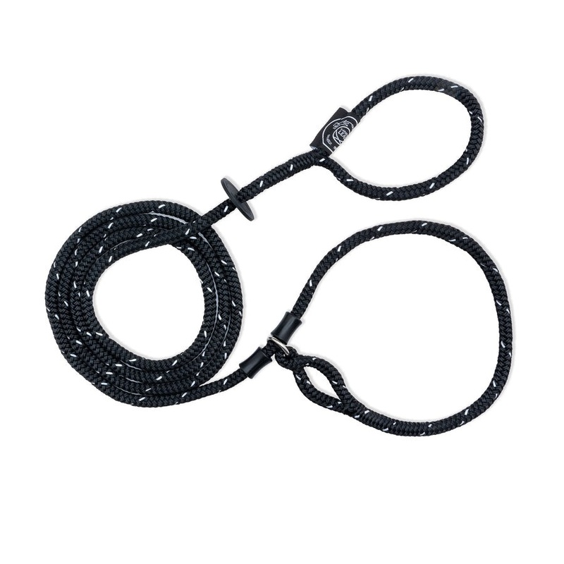 Harness Lead Black Reflective ML