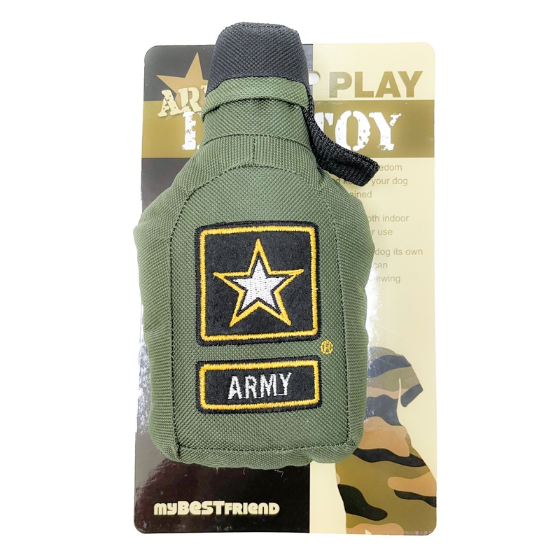 MyBestFriend Army Bottle Dog Toy