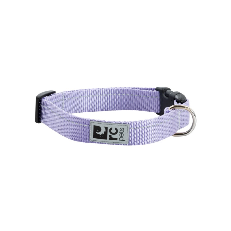 RC PETS Dog Primary Clip Collar, Lilac, L, 1"/15" - 25"
