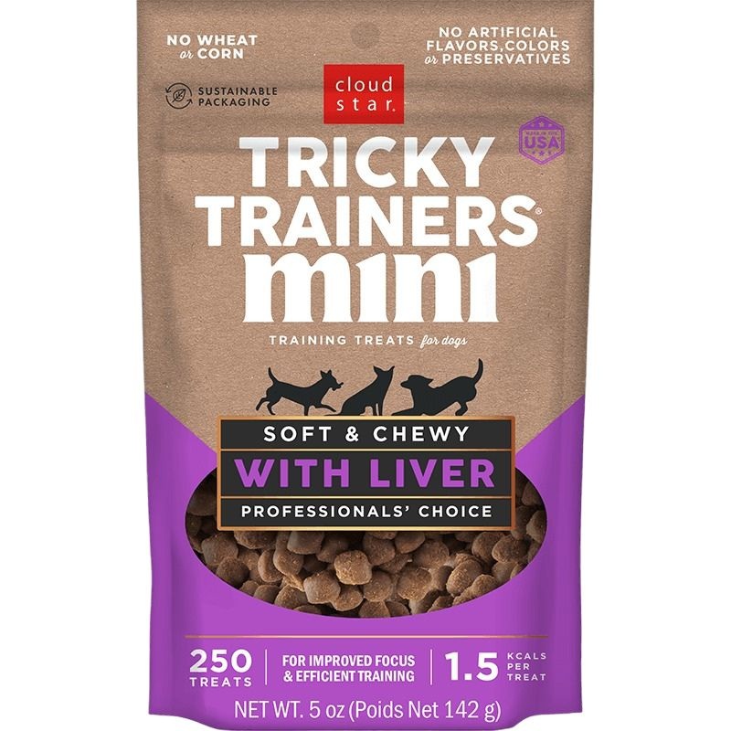 Cloud Star Tricky Trainer Mini Liver Dog Treats 5oz