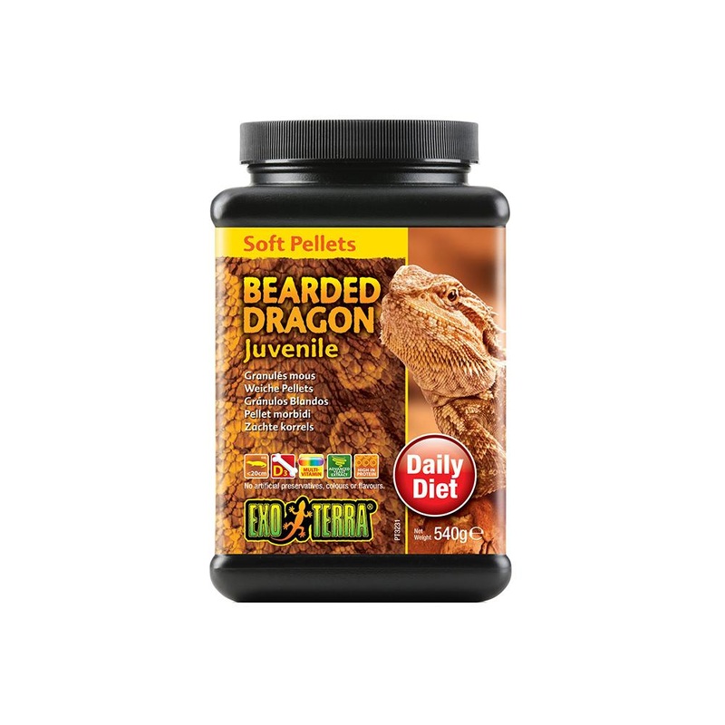 Exo Terra Bearded Dragon Soft Pellets - Juvenile