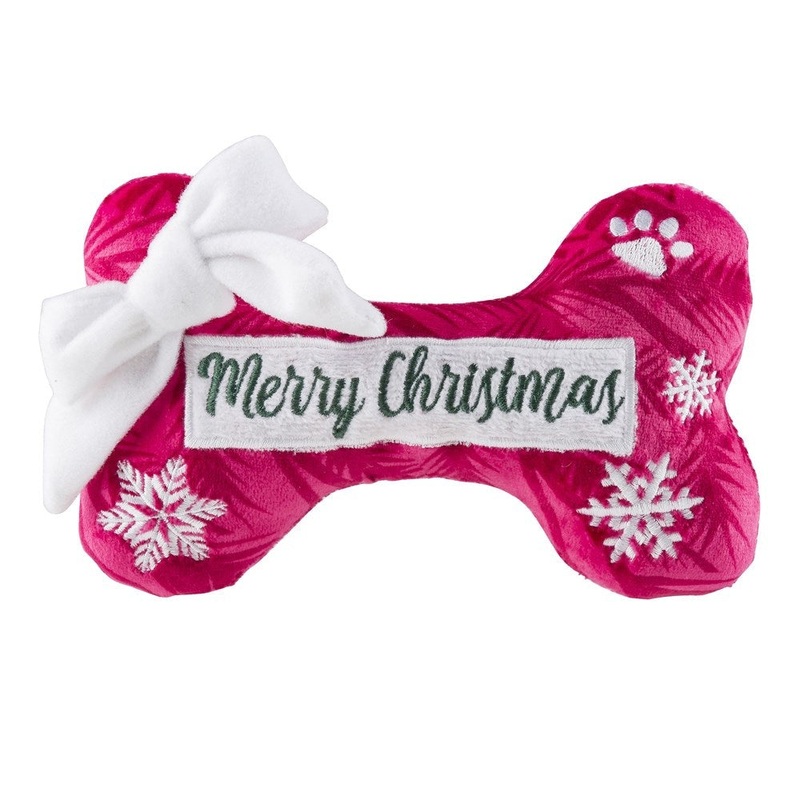 Haute Diggity Dog Puppermint Bone Merry Christmas Dog Toy