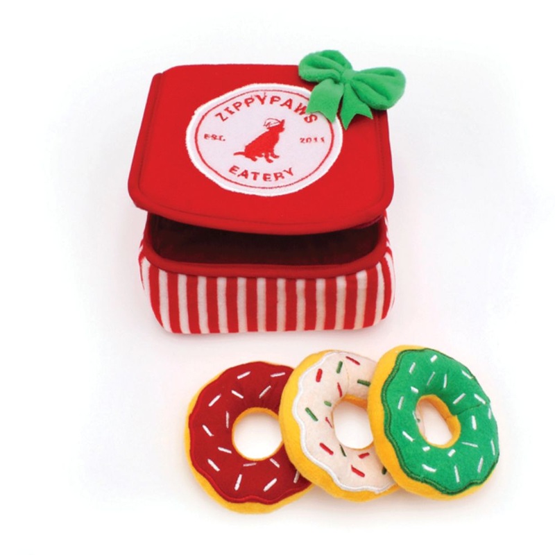 ZippyPaws Holiday Zippy Burrow Donut Pack