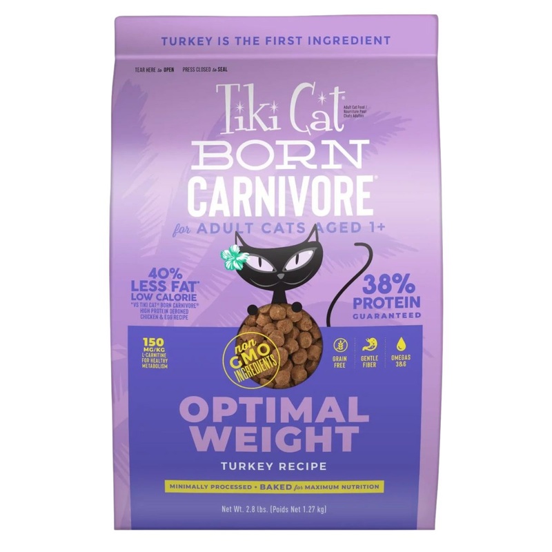 Tiki Cat Born Carnivore Optimal Weight Dry Cat Food 5.6lb