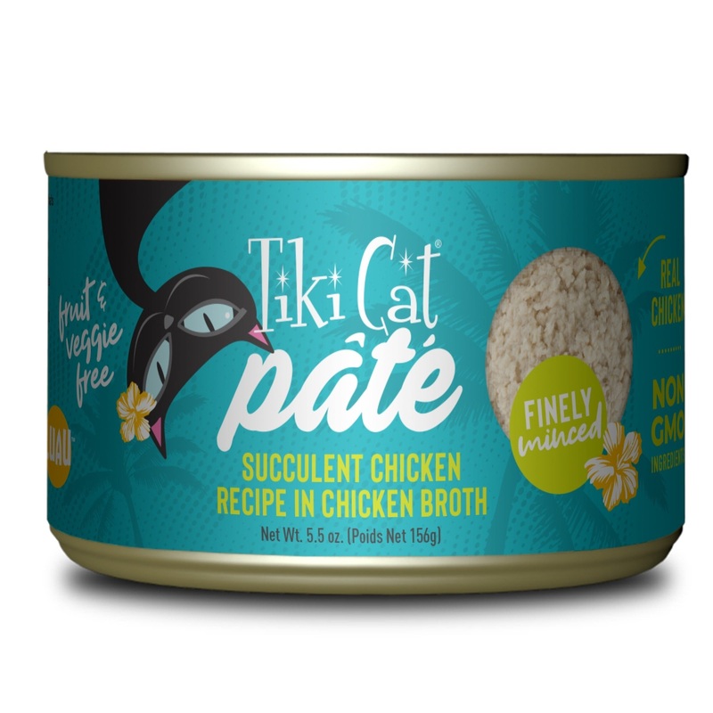 Tiki Cat Luau Pate Succulent Chicken Recipe Cat Food 5.5oz