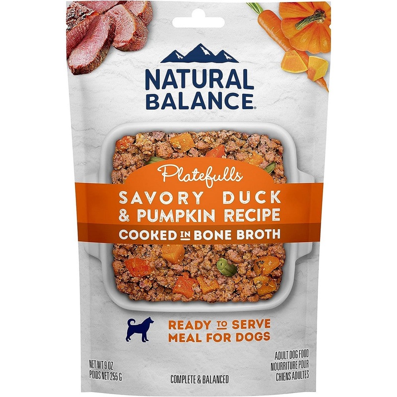 Natural Balance Platefulls Wet Dog Food - Savory Duck Pumpkin - 9oz Pouch