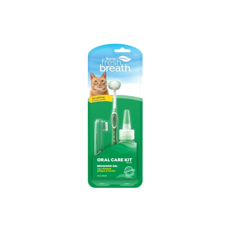 Tropiclean Fresh Breath Oral Care Kit for Cats