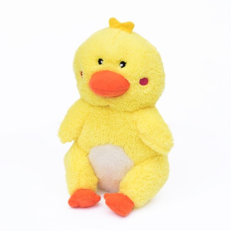 Zippy Paws Cheeky Chumz Plush Squeaker Dog Toy - Duck
