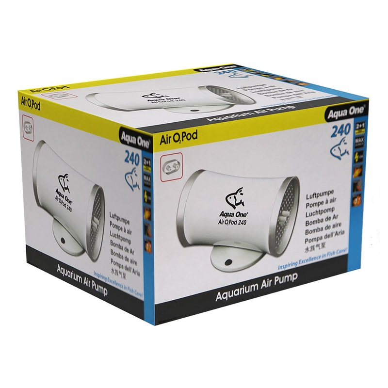 Aqua One Air O2 Pod 240 Air Pump 120l/h 2pk
