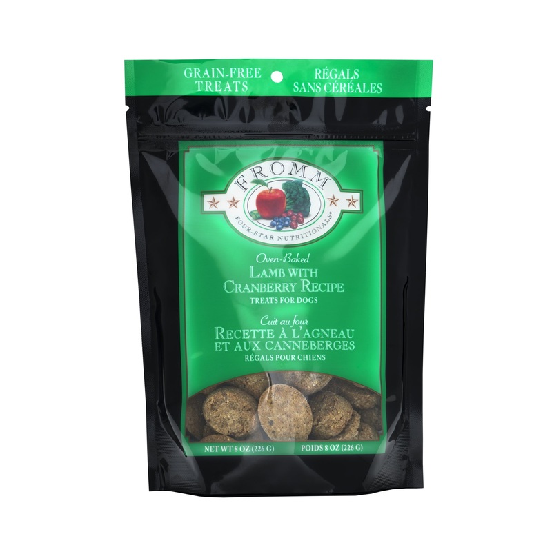 Fromm Four-Star Dog Treats - Lamb with Cranberry - 8oz Pouch