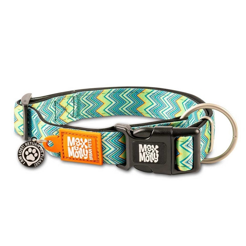 Max&Molly Smart ID Dog Collar Vintage L 15-25"
