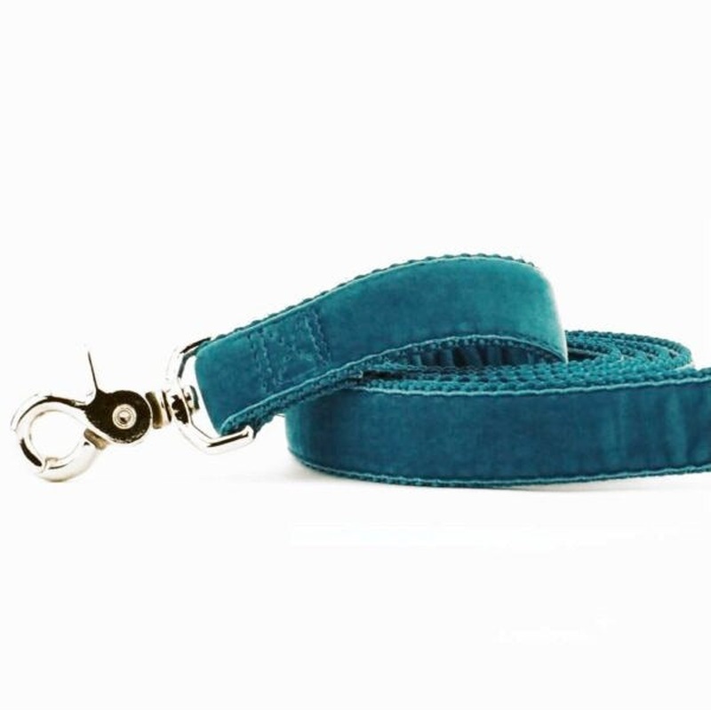 2 Hounds Design Dog Leash - 6' - Teal Velvet