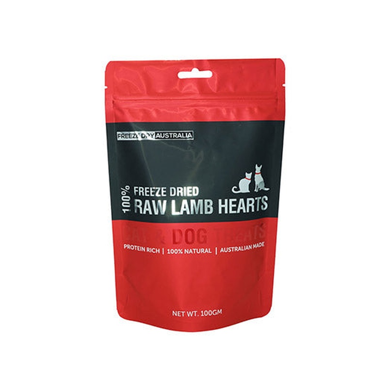 Freeze Dried Raw Lamb Hearts