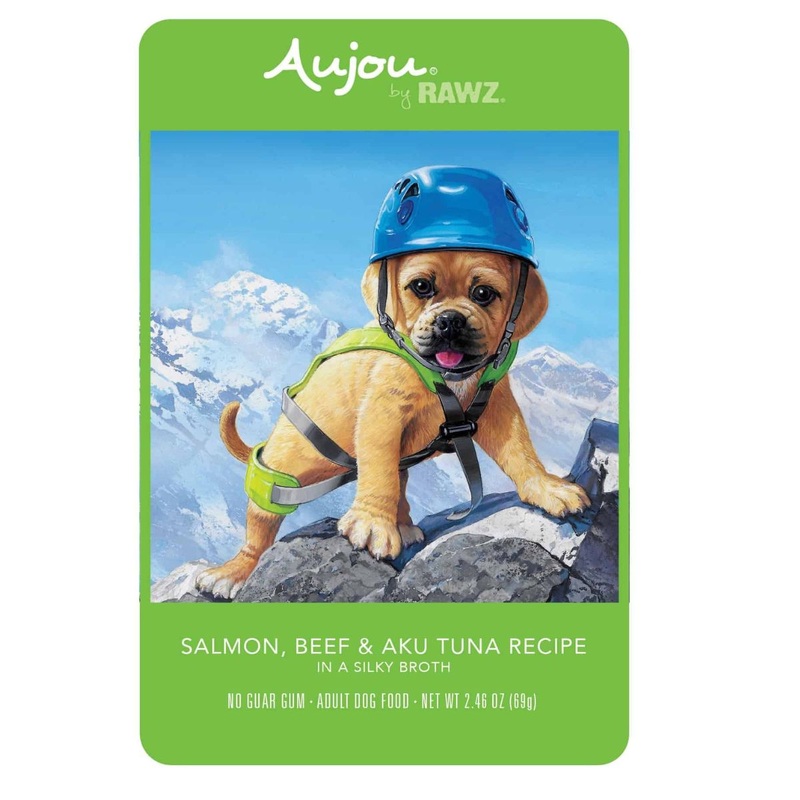 Rawz Salmon Beef & Aku Tuna Dog Food Recipe 2.46oz