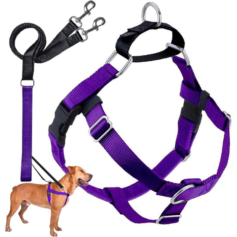 2 Hounds Design Freedom No-Pull Dog Harness - X-Small 5/8" x 14-20" - Purple