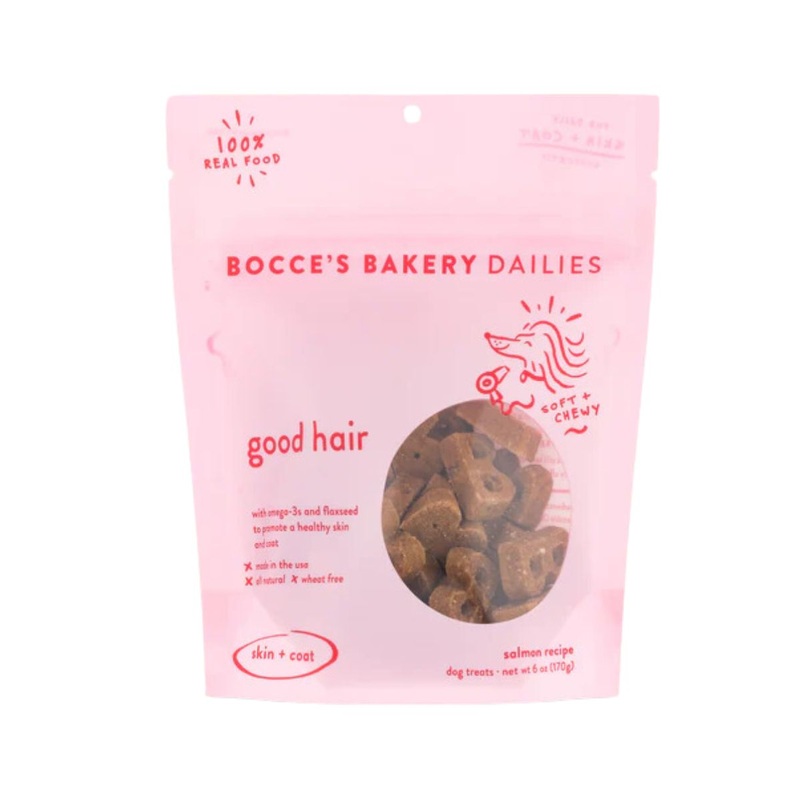 Bocce's Bakery Good Hair Soft & Chewy Treats for Dogs 6oz