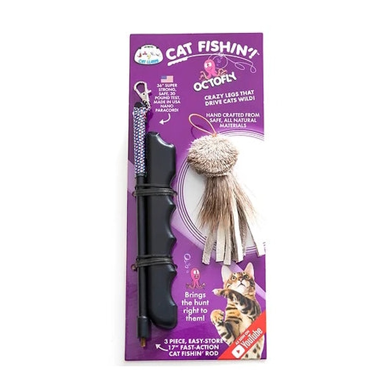 Cat Lures Cat Fishin Rod Teaser Cat Toy - Octofly