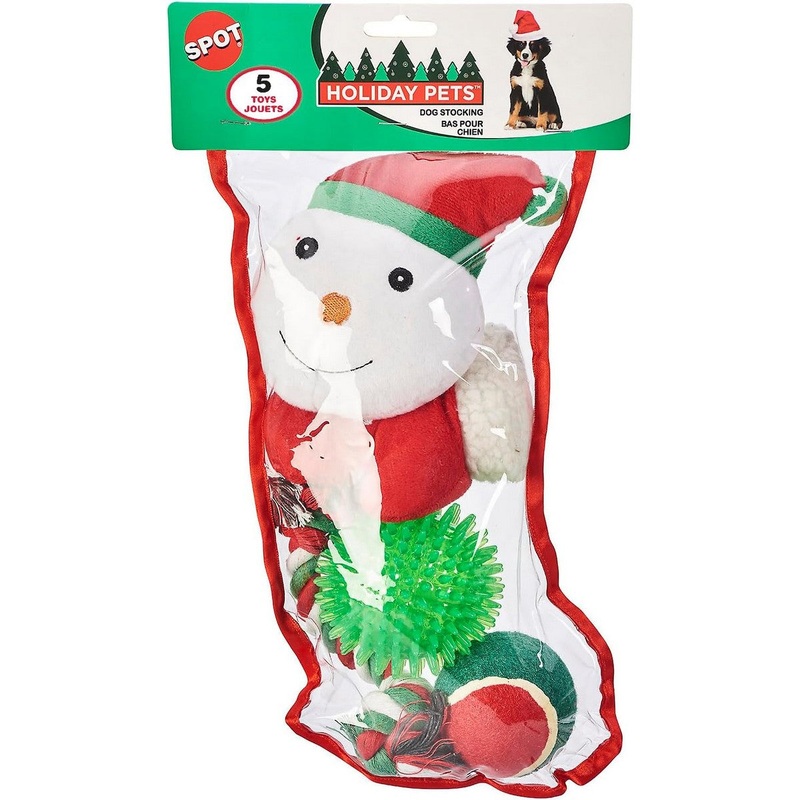 Ethical Products Holiday Stocking Large Dog Toys 5Ct