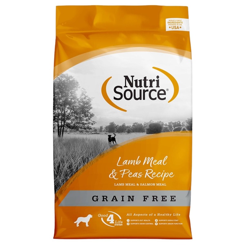 NutriSource Lamb Meal & Peas Grain Free Dry Dog Food 4lb Bag