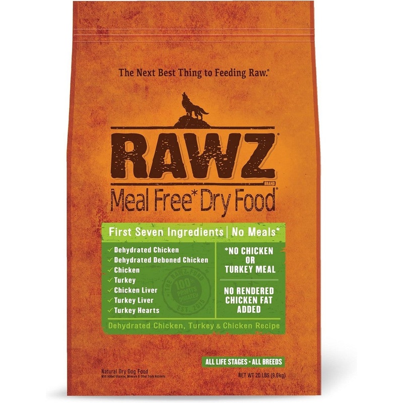 Rawz Turkey Chicken Dry Dog Food 20lb