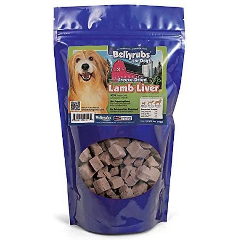 Bellyrubs Lamb Liver Freeze Dried Dog Treats 5oz