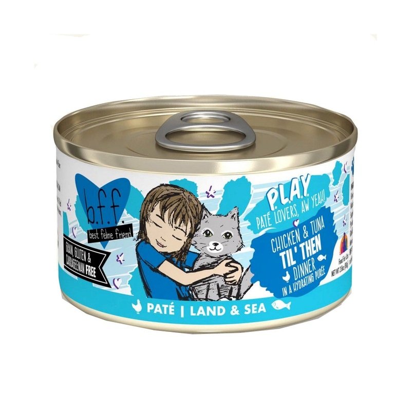 BFF PLAY Chicken & Tuna Til' Then Canned Cat Food 2.8Oz