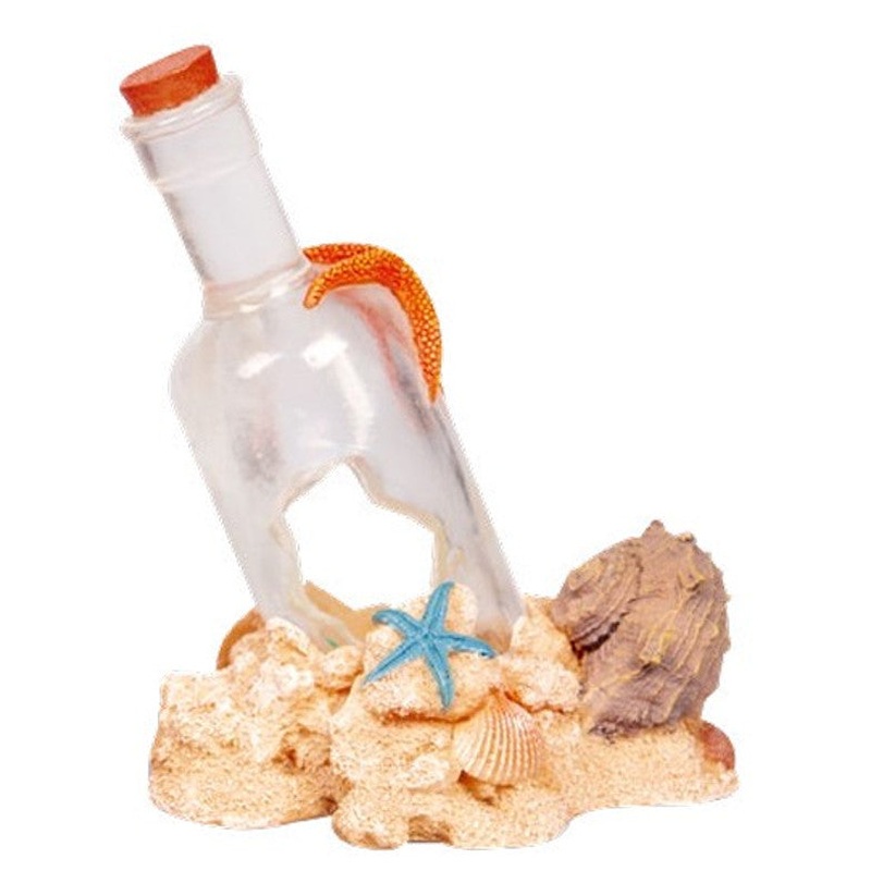 Message In A Bottle 11.5x10x14cmh
