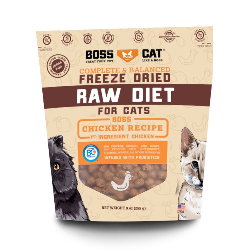 Bosscat Chicken Nugget Freeze Dried Raw Diet For Cats 9oz