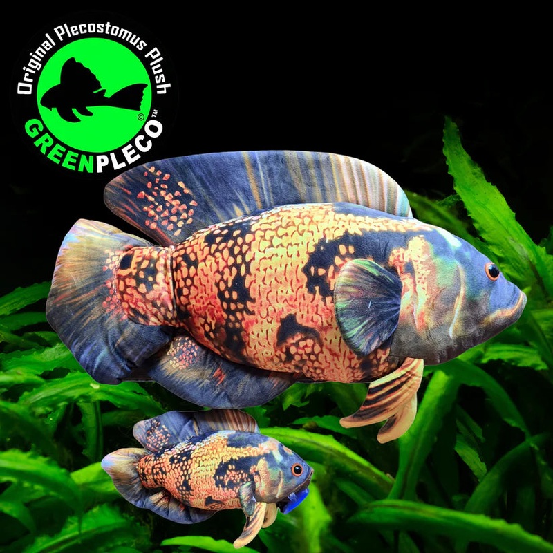 Fish Plushie - Oscar Lava 30cm