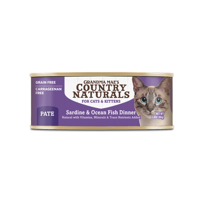 Grandma Mae's Wet Cat Food - Sardine & Ocean Fish Dinner - 2.8oz