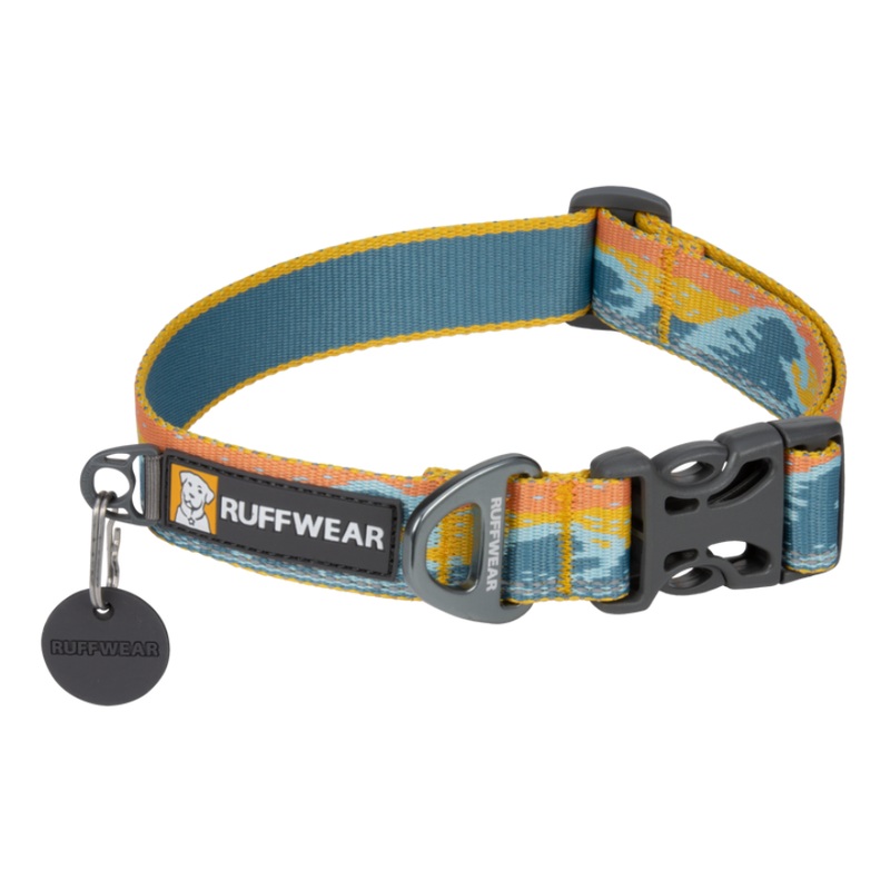 RuffWear Crag Reflective Dog Collar 11-14" Rising Wave