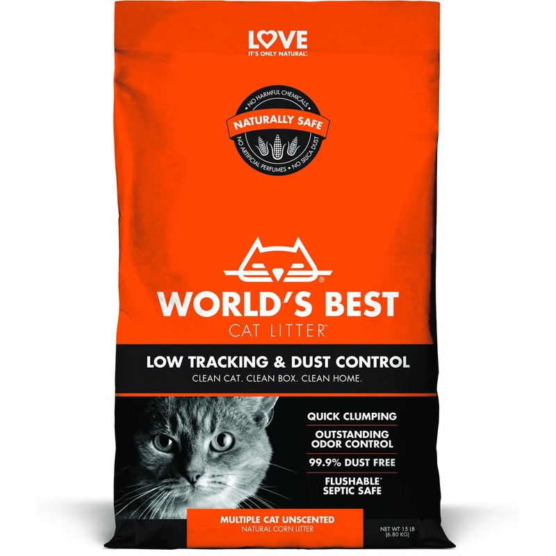 World's Best Low Tracking & Dust Control Cat Litter 15lb