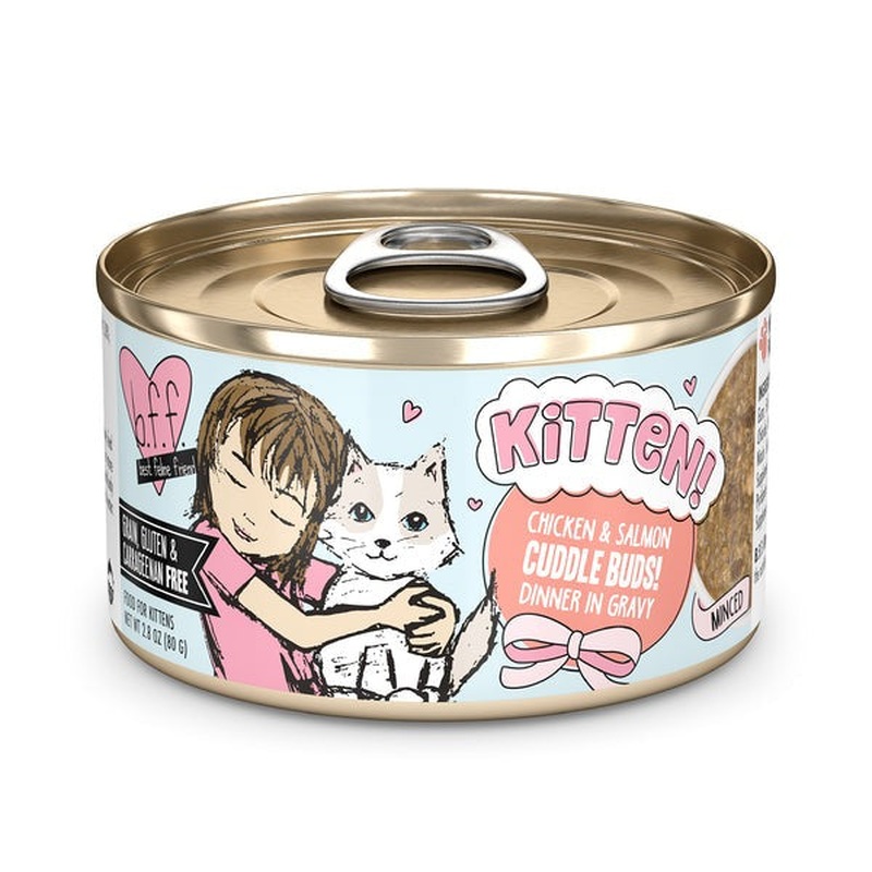 BFF Kitten Wet Cat Food - Chicken & Salmon Cuddle Buds - 2.8oz Can
