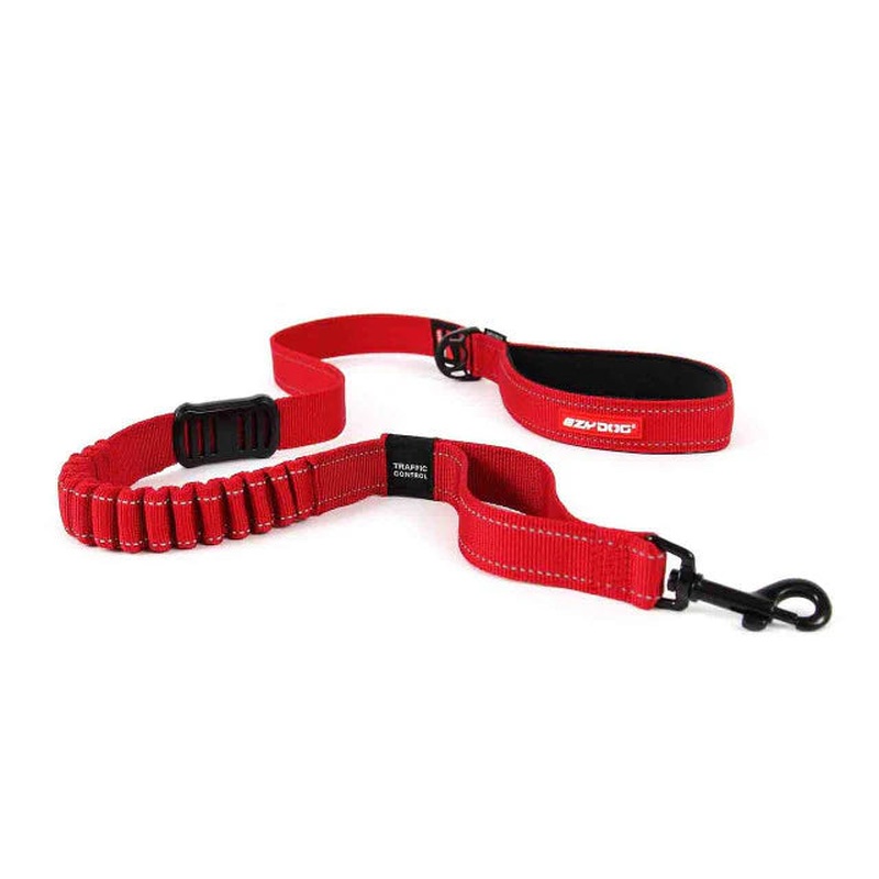 EZYDOG Zero Shock Dog Leash - 48" - Red