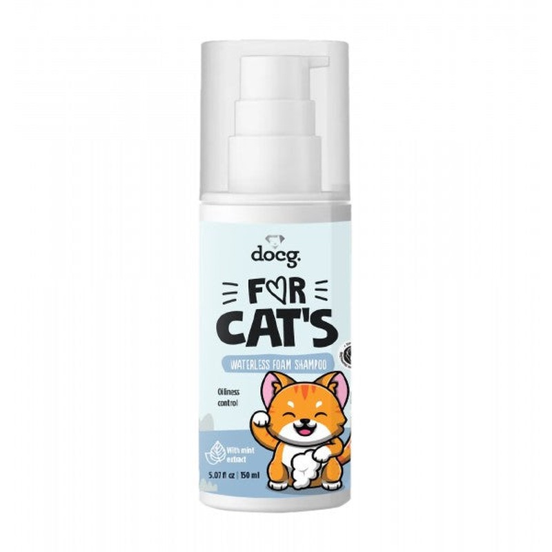 For Cats - Foam Waterless Shampoo with Mint