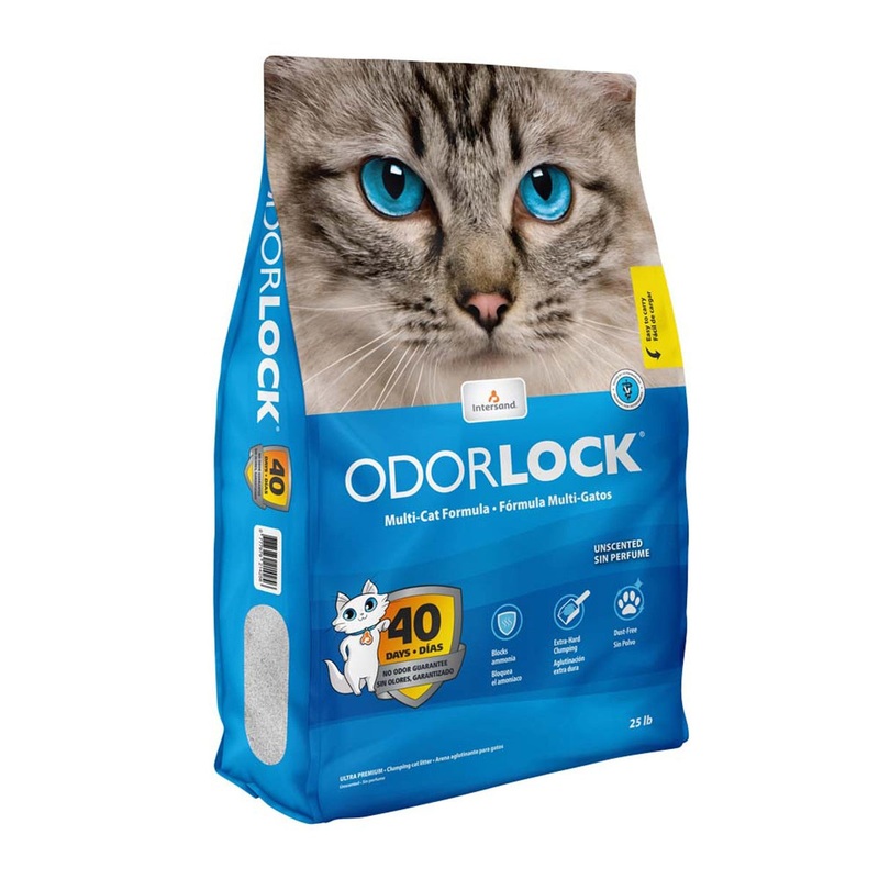 Intersand Odorlock Unscented Clumping Cat Litter 25lb