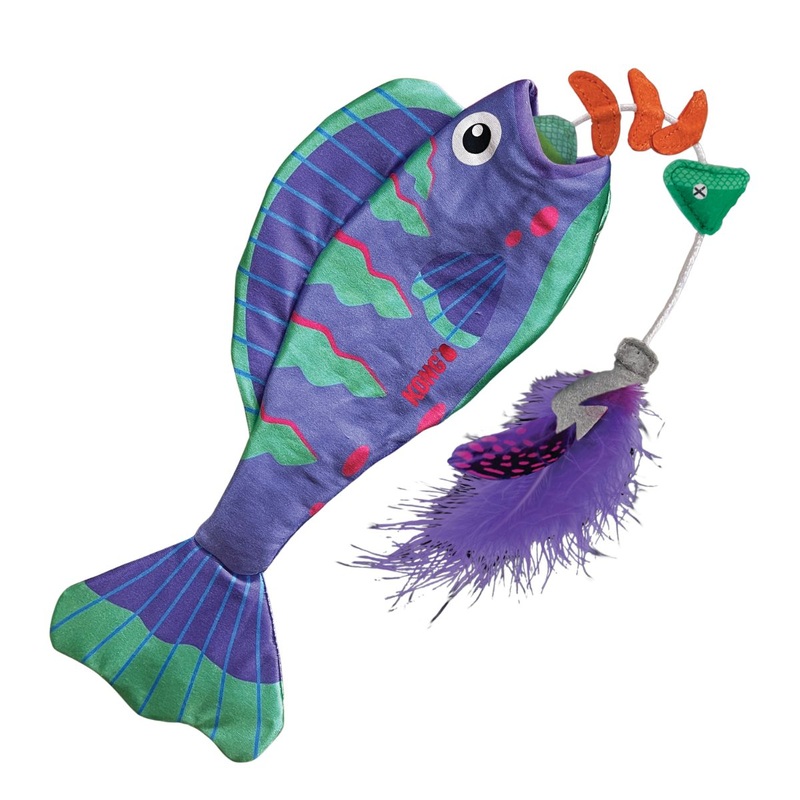 KONG Wrangler Angler Fish Cat Toys Assorted