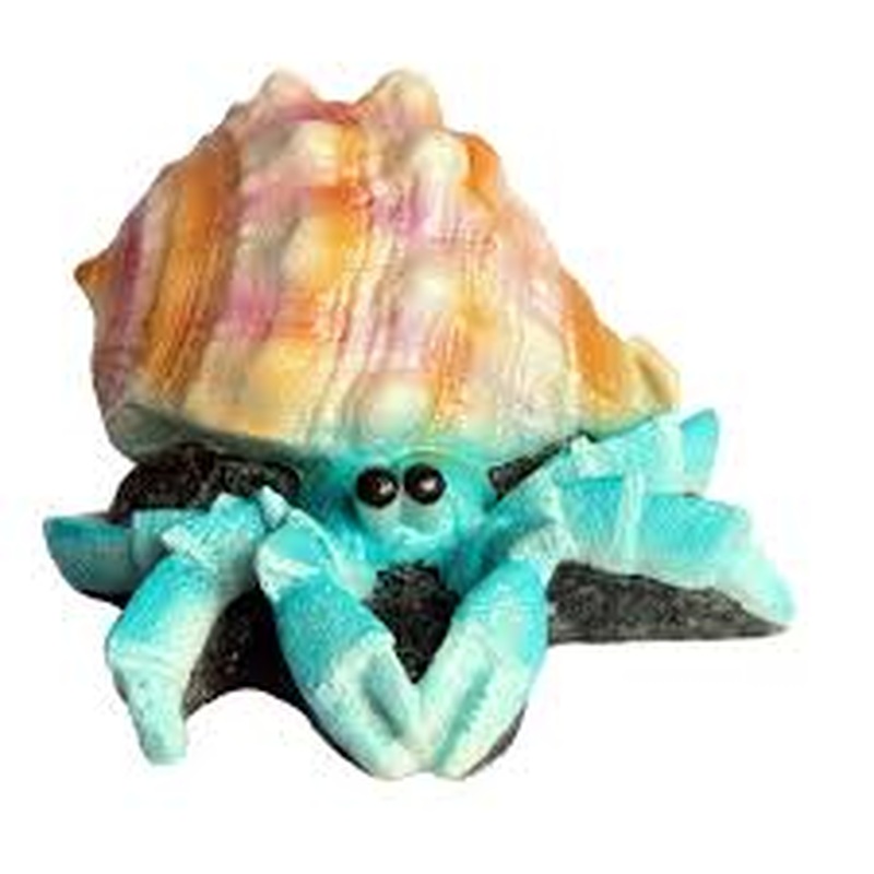 Ornament Giant Hermit Crab Blue 12x13x7.5cmh