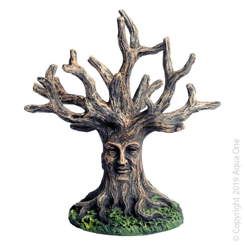 Ornament Tree With Face 12x8x13cmh