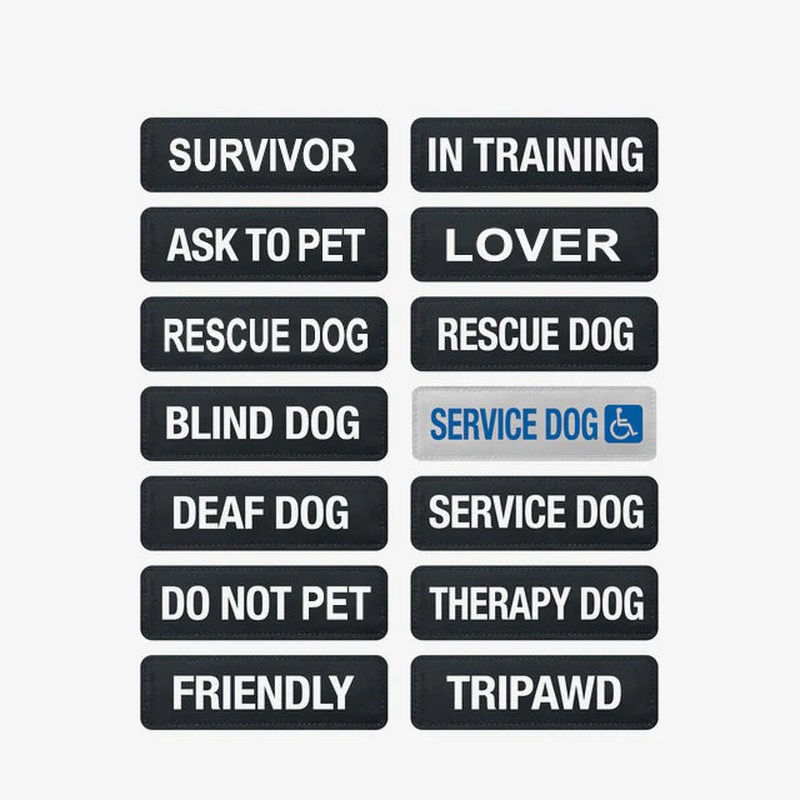 EZYDOD Dog Harness Side Badge - Tough Guy - Small - 2 Pack