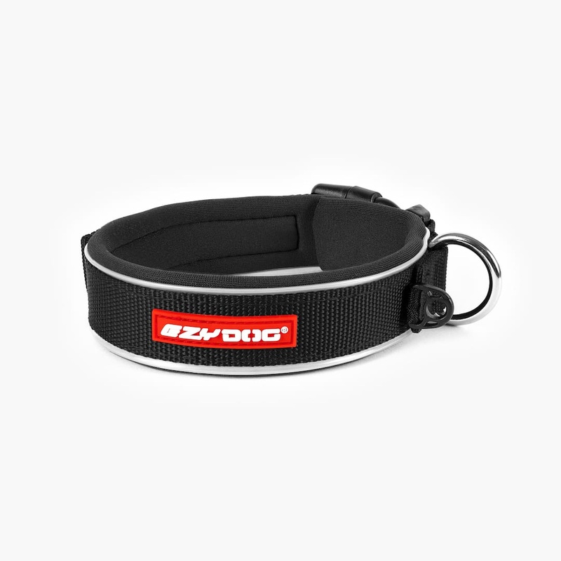 EZYDOG Neo Classic Dog Collar - Large 18-20.25" x 1 1/4" x 1" - Black