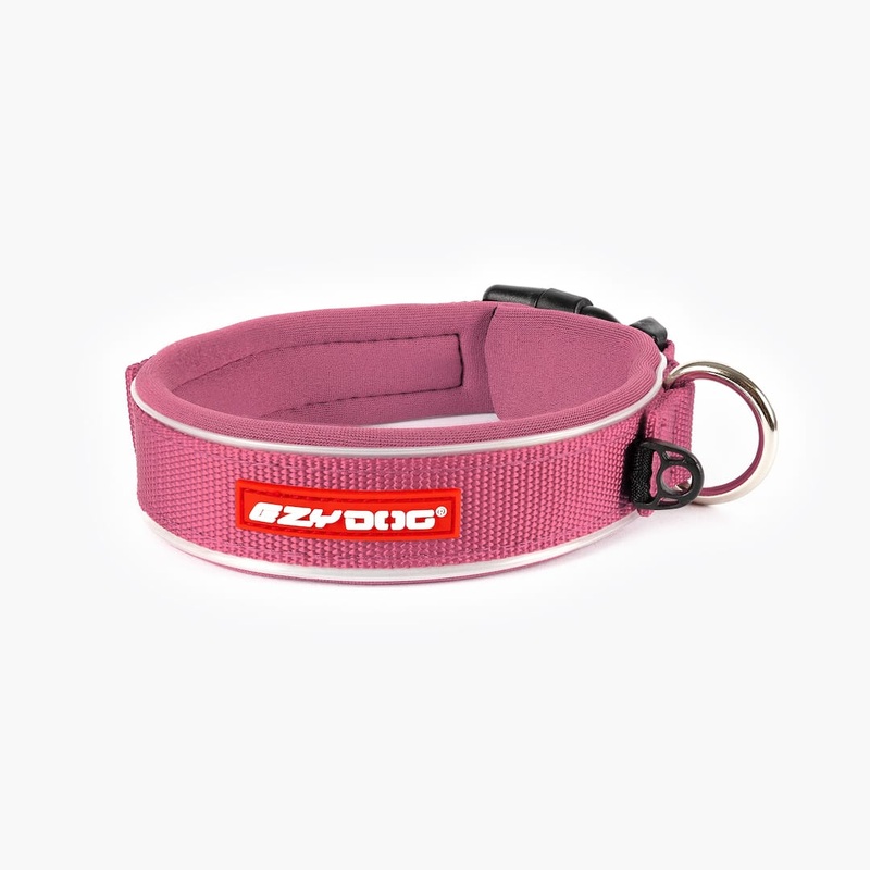 EZYDOG Neo Classic Dog Collar - Small 13.5-15" x 1 1/3" x 3/4" - Pink