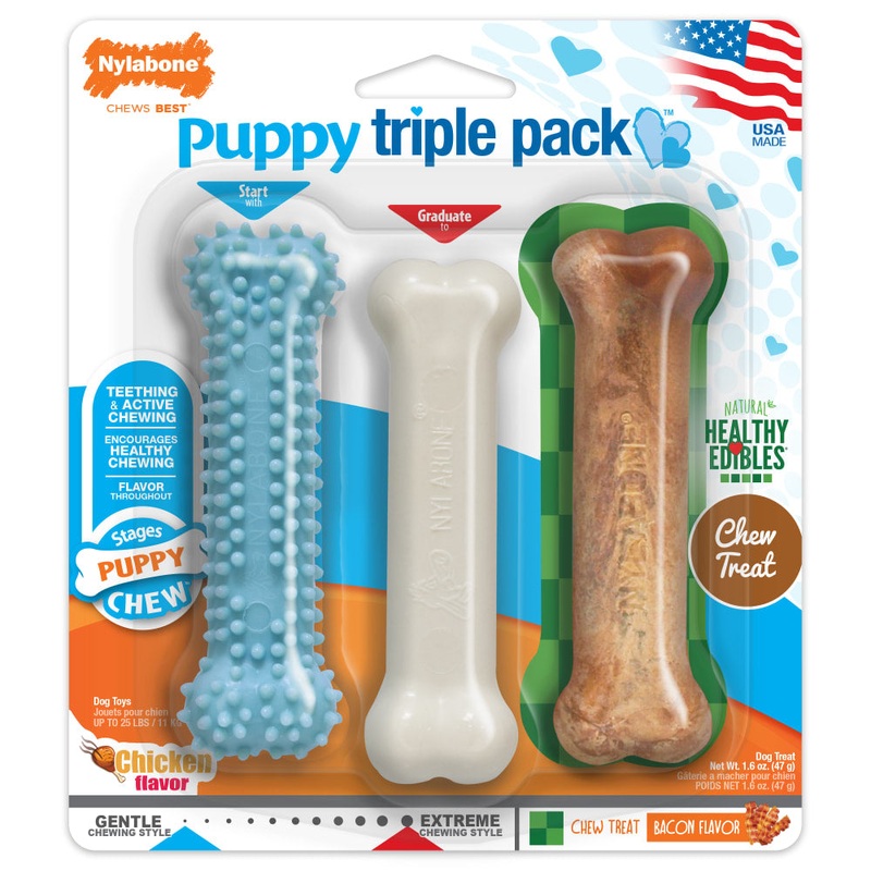 Nylabone Puppy Triple Pack